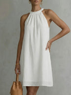 Women's Halter Neck Sleeveless Dress