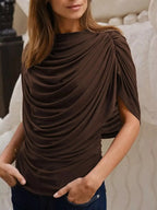 Ruched Short Sleeve Top