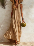 Flowy Halter Maxi Dress