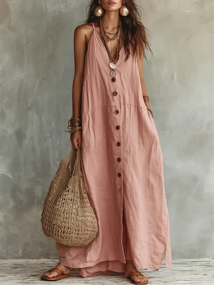 Boho Linen Maxi Dress: Effortless Summer Style