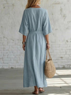 Effortless Linen Maxi Dress: Your Go-To for Timeless, Breezy Style