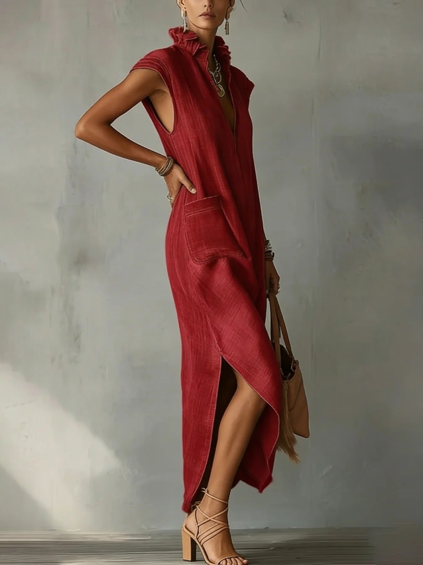 Ruffle Spring Maxi Dress