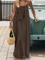 Backless Spaghetti Strap Maxi Dress