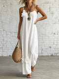 Women's Sleeveless Straps Loose-fit Casual Dress