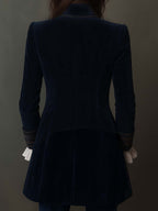 Solid Color Plain Elegant Vintage Classic Long Sleeve Long Tops