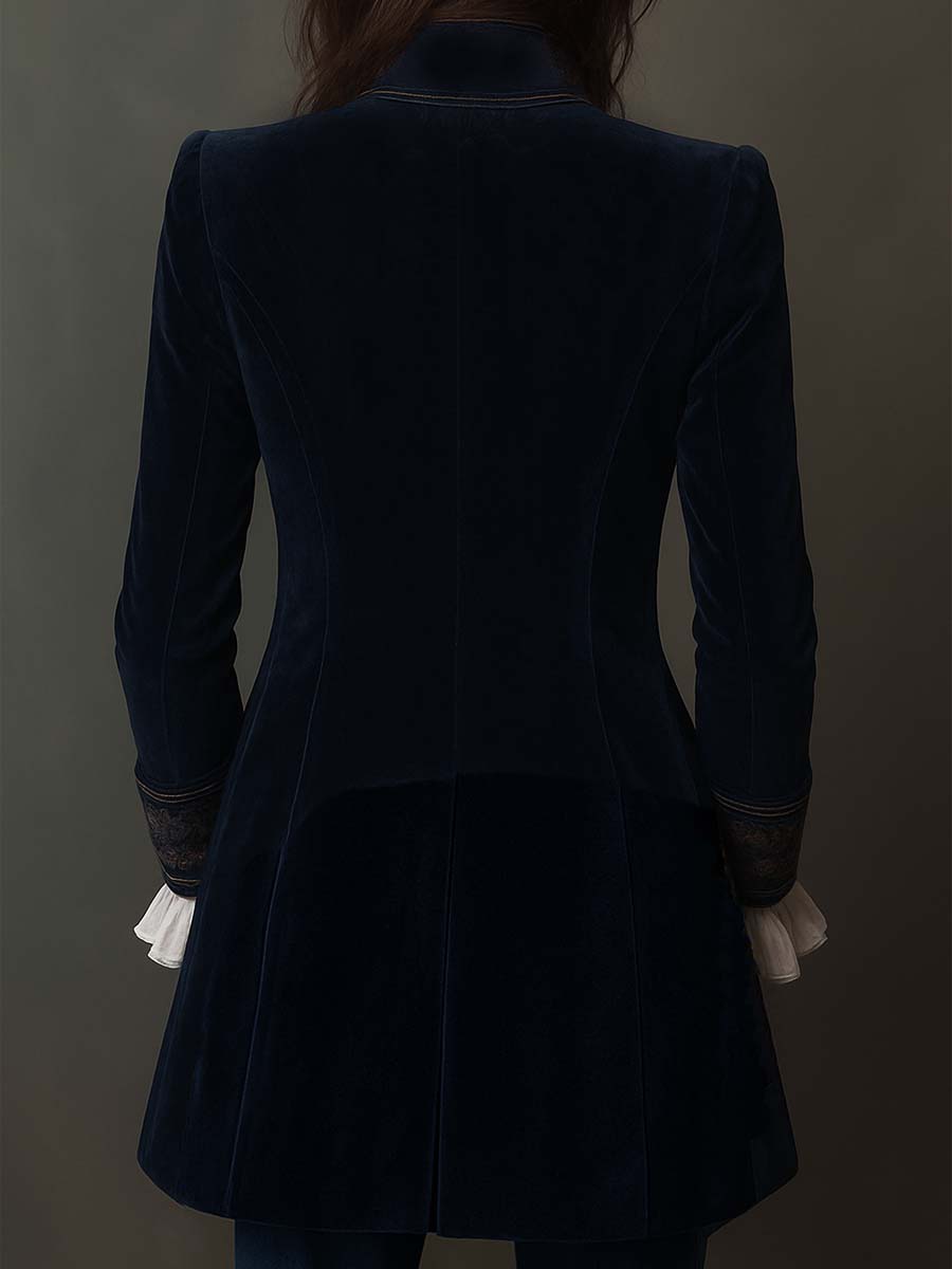Solid Color Plain Elegant Vintage Classic Long Sleeve Long Tops