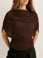 Ruched Short Sleeve Top