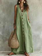 Boho Linen Maxi Dress: Effortless Summer Style