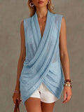 A Loose, Comfortable, And Lightweight Sleeveless Knit Top.