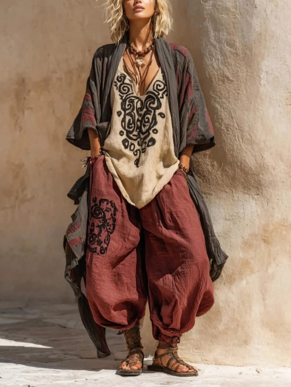 Nomadic Bohemian Art Print Three-Piece Set