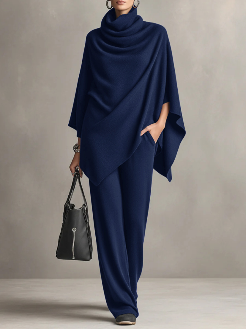 Elegant Drape Two-Piece Set