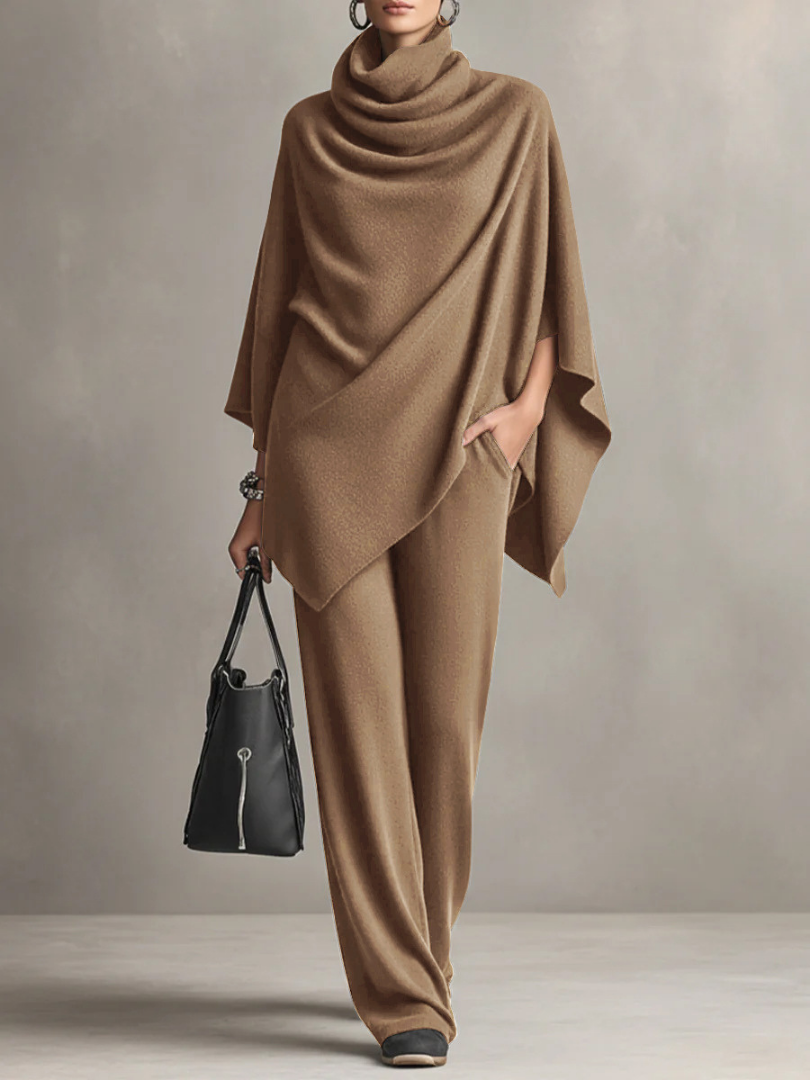 Elegant Drape Two-Piece Set