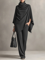 Elegant Drape Two-Piece Set