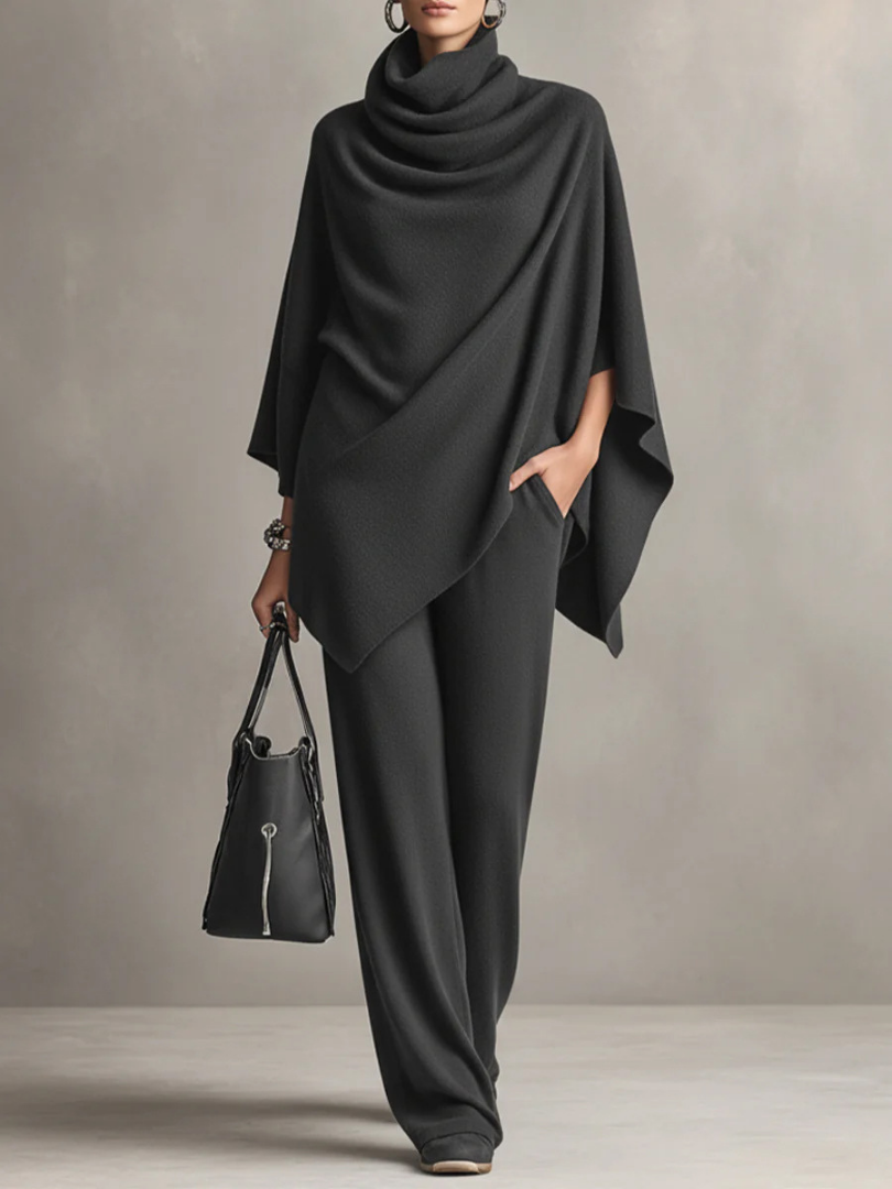 Elegant Drape Two-Piece Set
