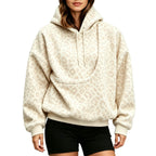 Long Sleeve Drawstring Women Sweatshirt