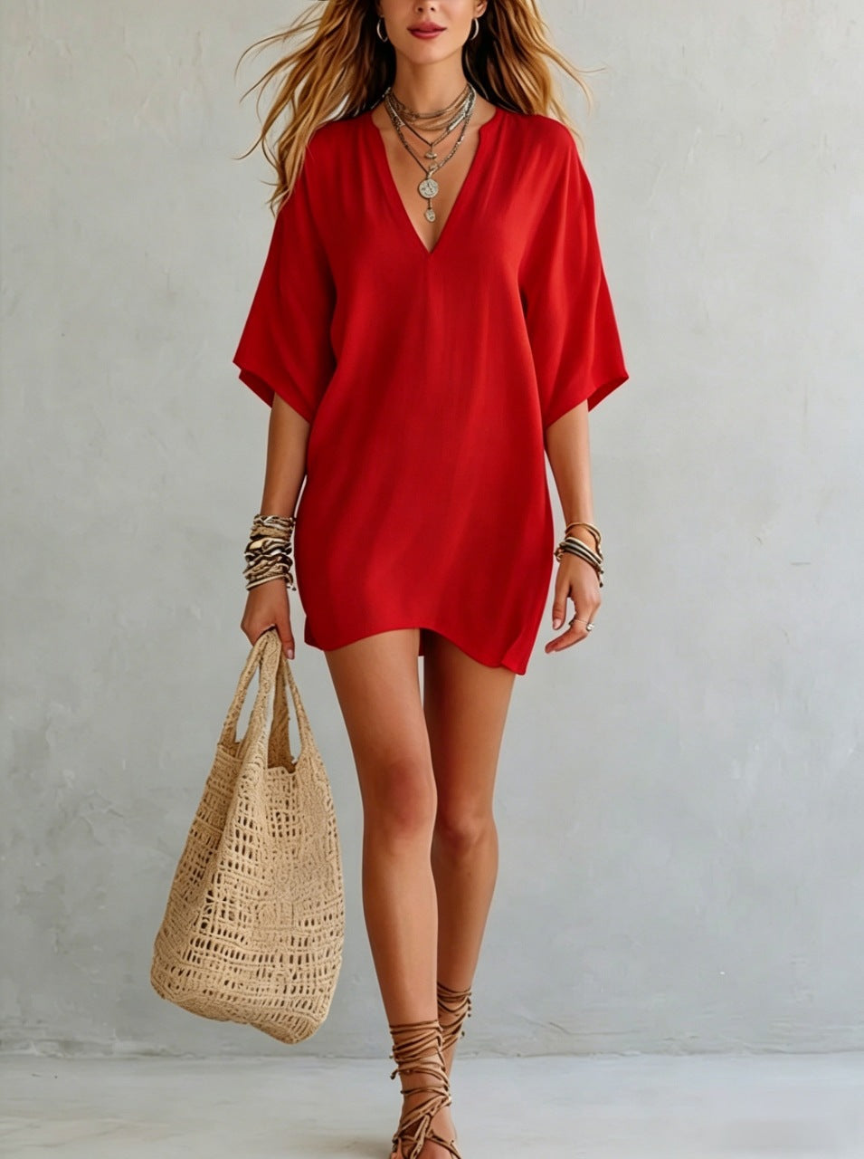 Effortless Boho Tunic Dress – Versatile Summer Essential