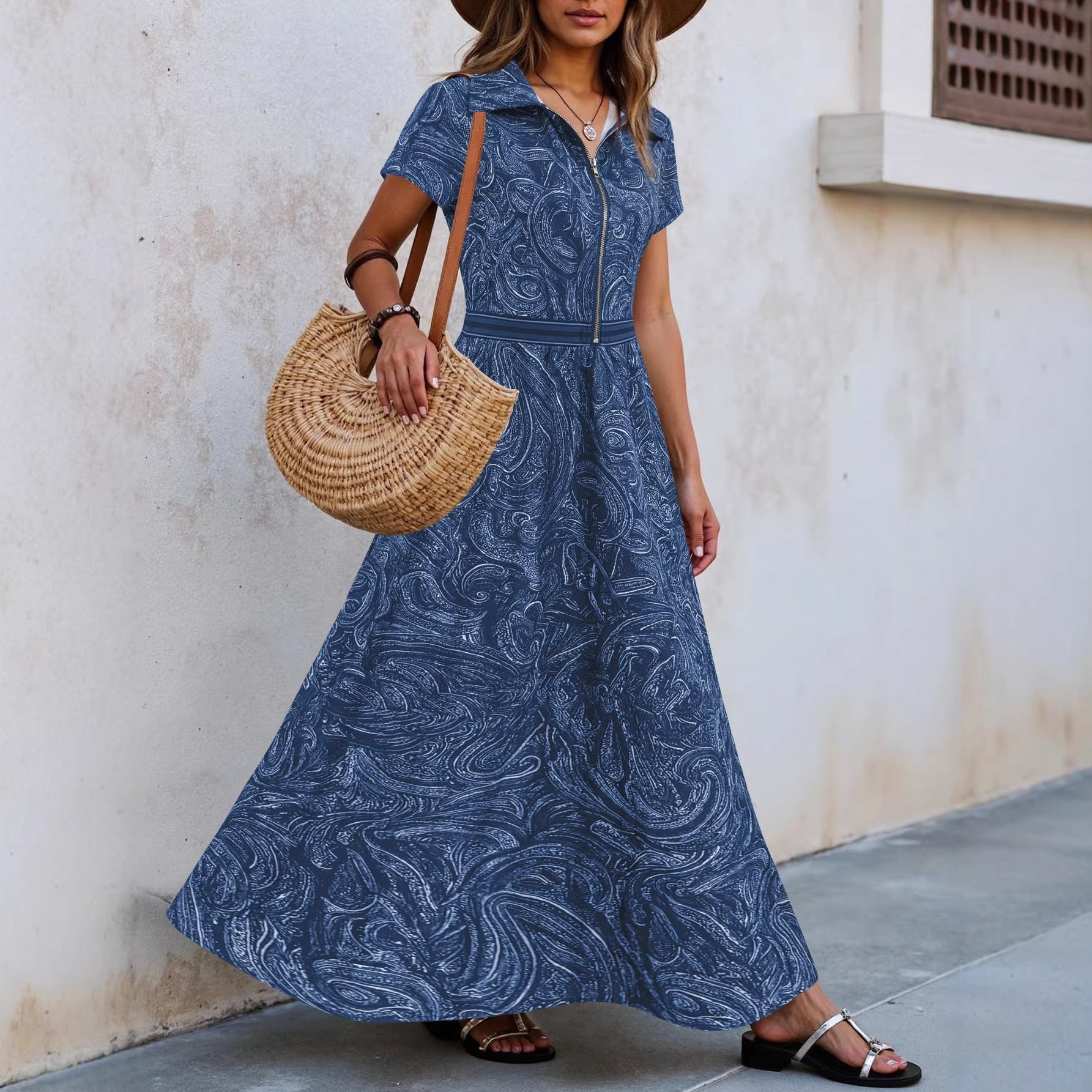 🌟 Timeless Paisley Print Maxi Dress: Effortless Elegance for Every Occasion