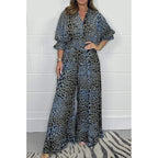 Wild Elegance Leopard Print Wide-Leg Jumpsuit
