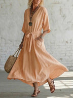Effortless Linen Maxi Dress: Your Go-To for Timeless, Breezy Style