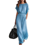 Flowy Wide-Leg Smocked Waist Jumpsuit