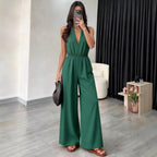 Halter Wide-Leg Jumpsuit