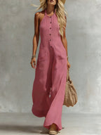 Breezy Halter Wide-Leg Jumpsuit