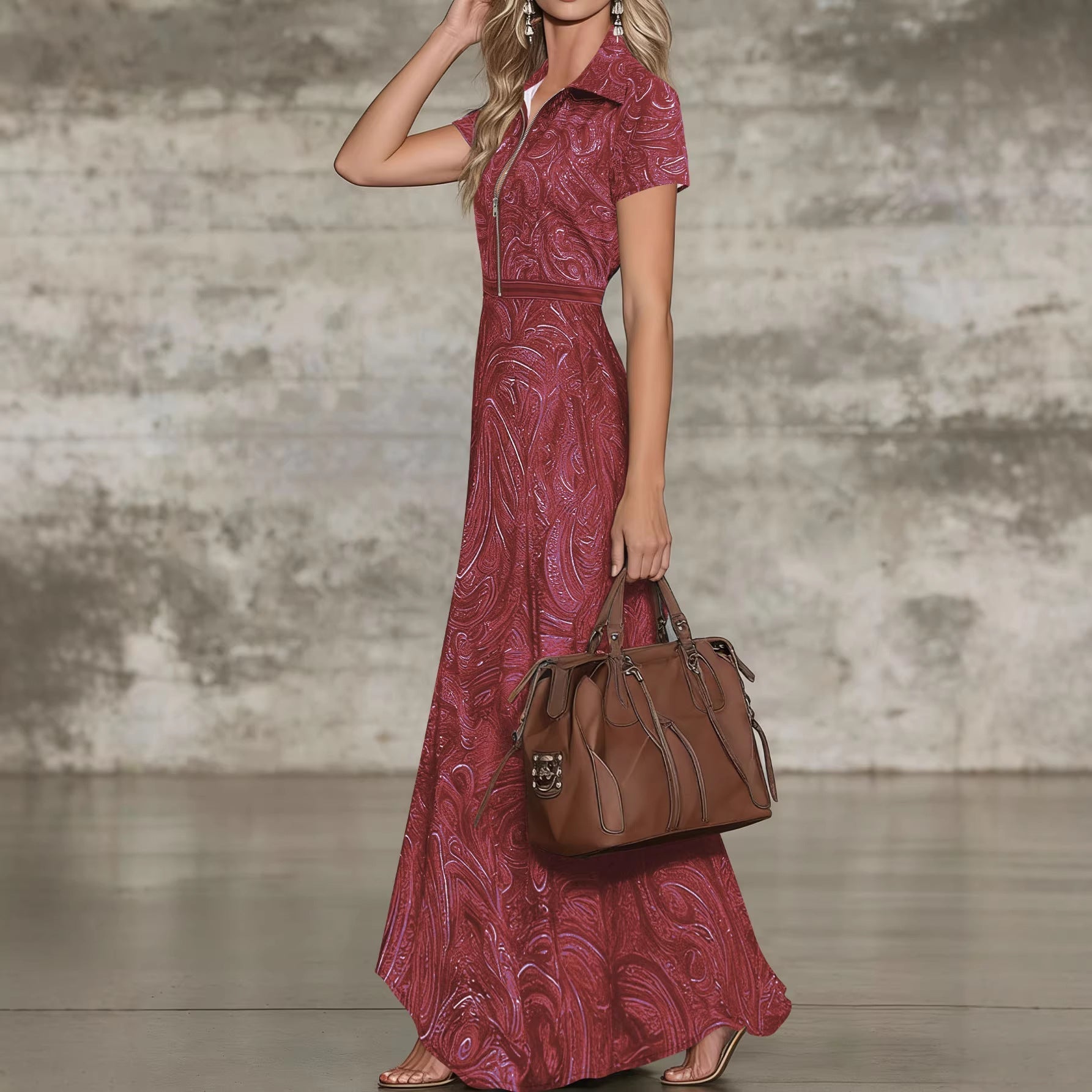 🌟 Timeless Paisley Print Maxi Dress: Effortless Elegance for Every Occasion