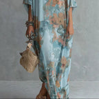 Bohemian Floral Print Fashion Long Dress