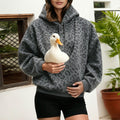 Long Sleeve Drawstring Women Sweatshirt