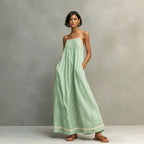 Coastal Resort Wear Loose Long Dress