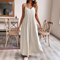 Casual Relaxed Fit Sleeveless Linen Midi Maxi Dress