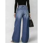 Women High Waist Wide Leg Jeans