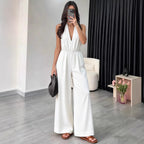 Halter Wide-Leg Jumpsuit