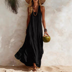 Flowy Halter Maxi Dress