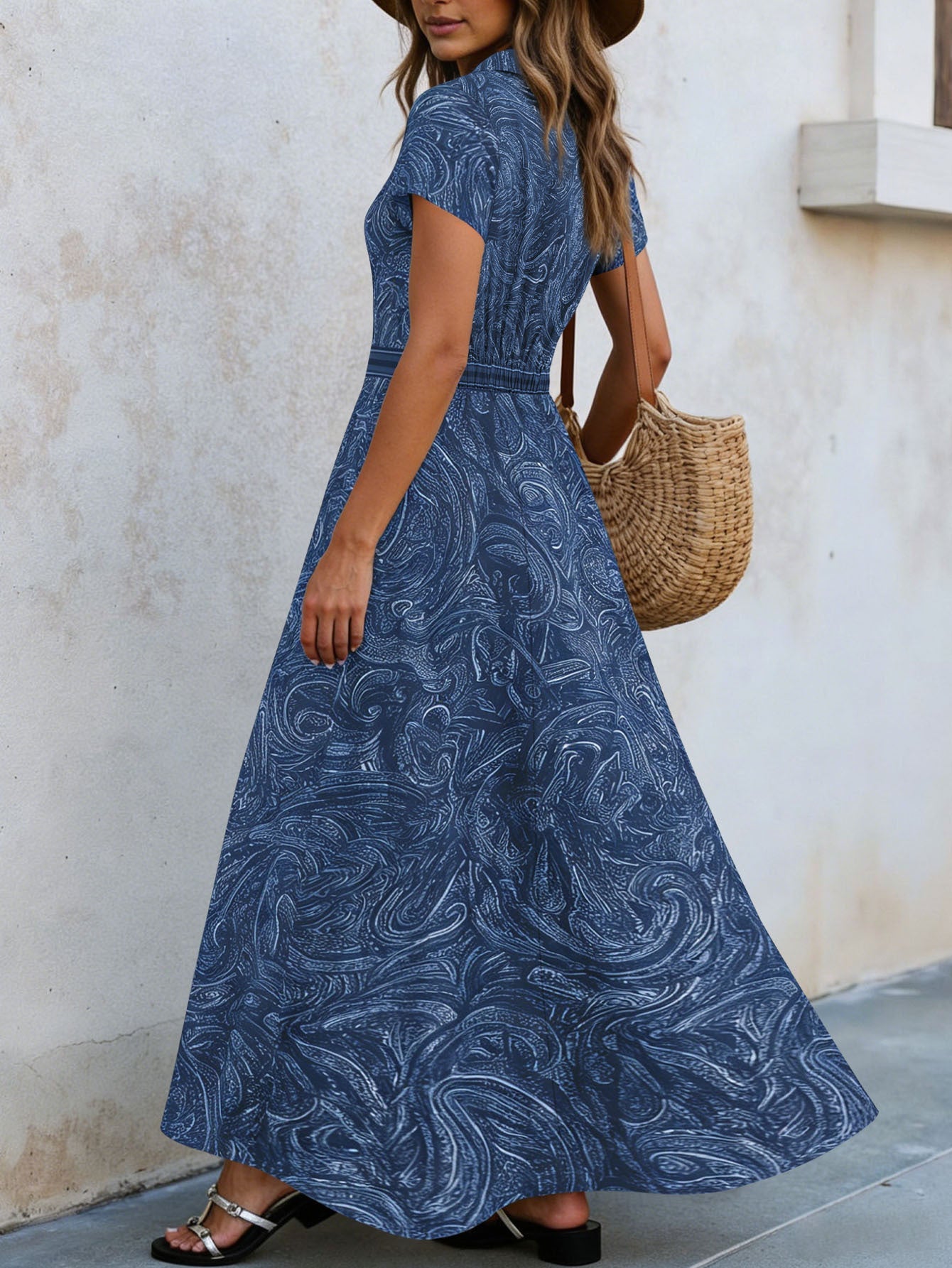 🌟 Timeless Paisley Print Maxi Dress: Effortless Elegance for Every Occasion