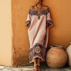 Women'S Vacation Bohemian Printed Loose Dress