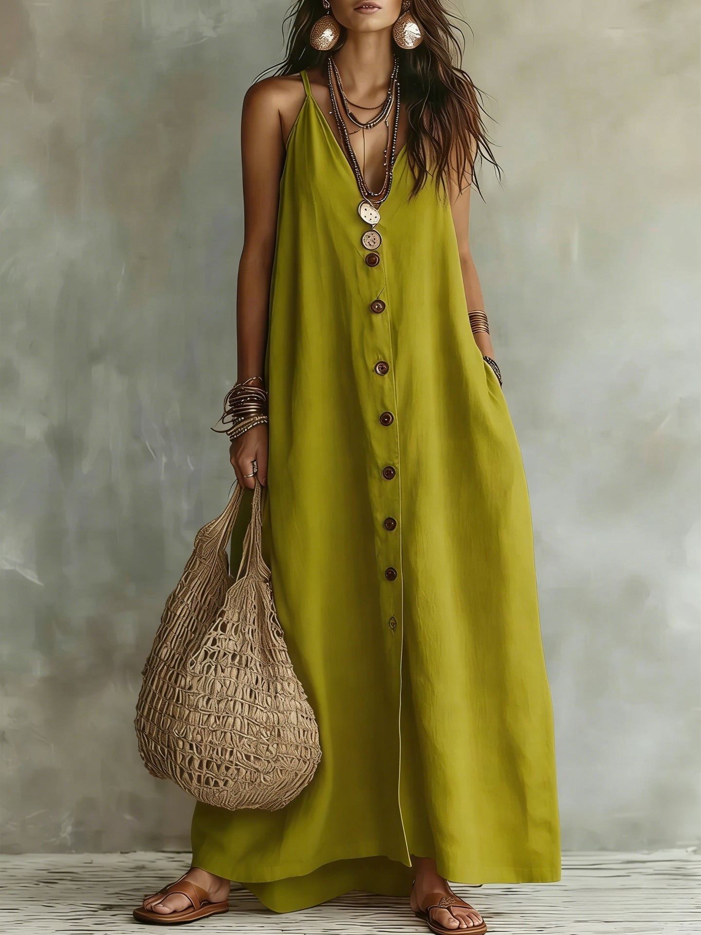 Boho Linen Maxi Dress: Effortless Summer Style