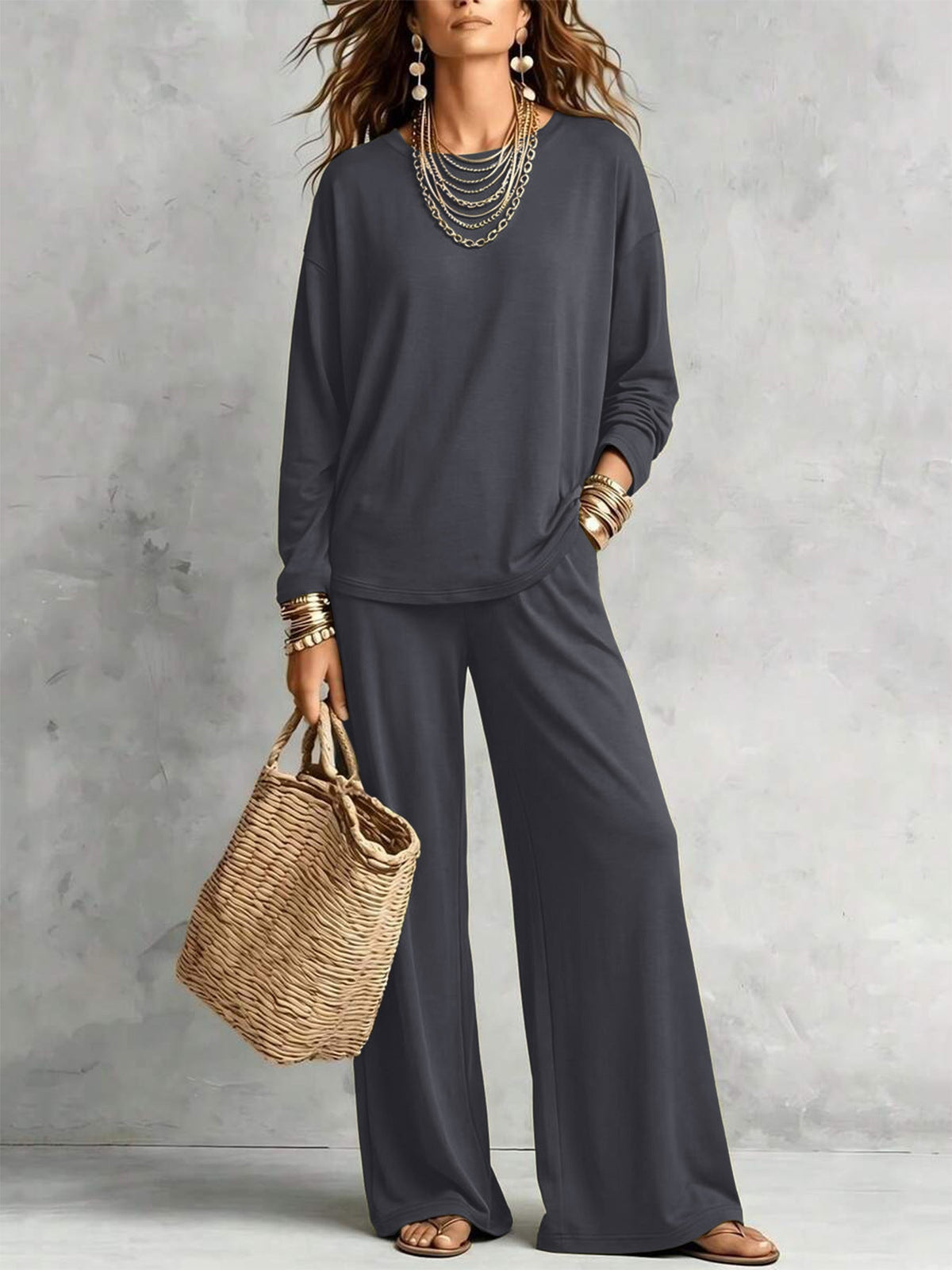 Relaxed Two-Piece Lounge Set