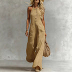 Breezy Halter Wide-Leg Jumpsuit