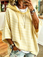 Oversized Striped Hoodie