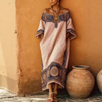 Women'S Vacation Bohemian Printed Loose Dress