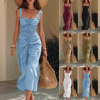 🔥 2026 Summer Must-Have | Ruched Sweetheart Midi Dress