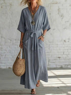 Effortless Linen Maxi Dress: Your Go-To for Timeless, Breezy Style