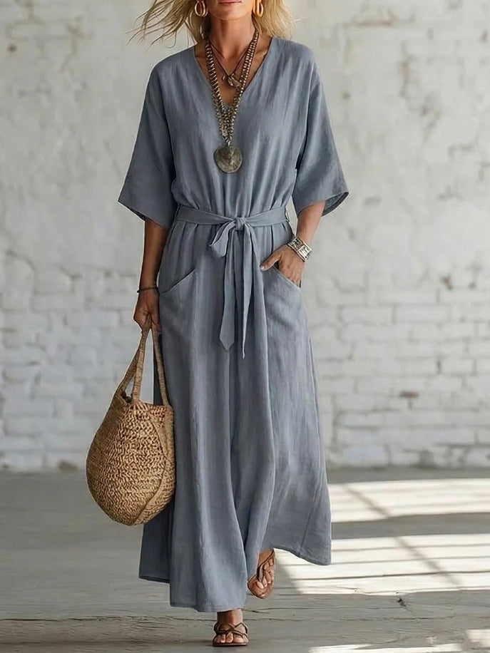 Effortless Linen Maxi Dress: Your Go-To for Timeless, Breezy Style