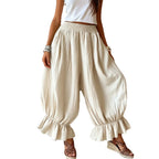 Crinkled Textured Balloon Harem Pants