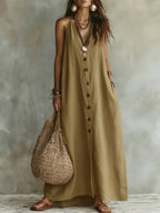 Boho Linen Maxi Dress: Effortless Summer Style