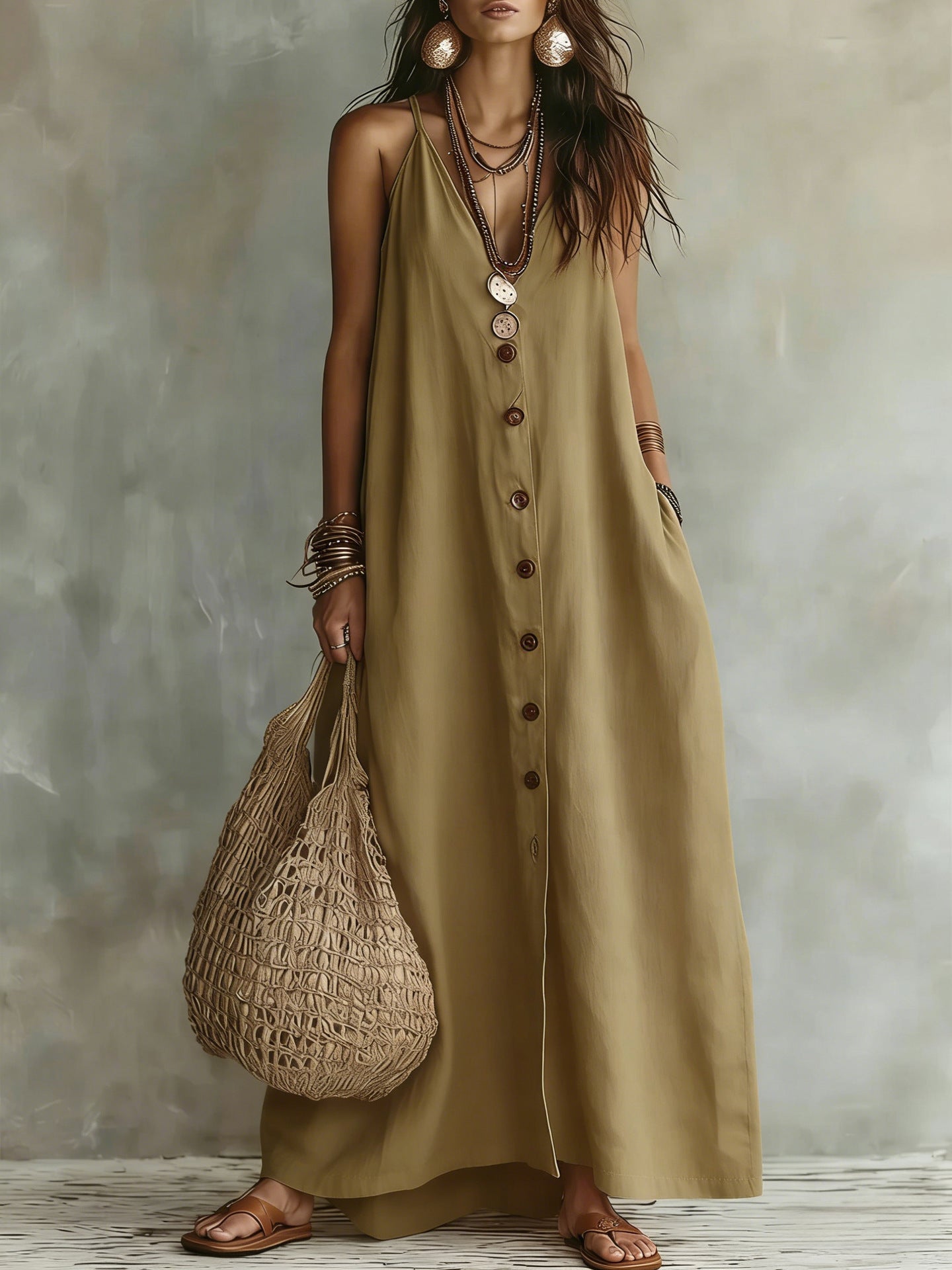 Boho Linen Maxi Dress: Effortless Summer Style