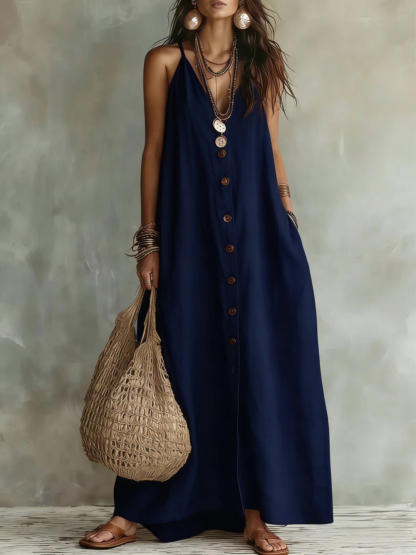 Boho Linen Maxi Dress: Effortless Summer Style