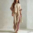 Striped Linen-Blend Two-Piece Set