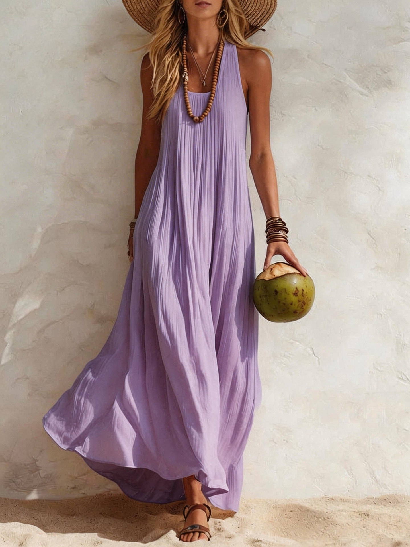Flowy Halter Maxi Dress